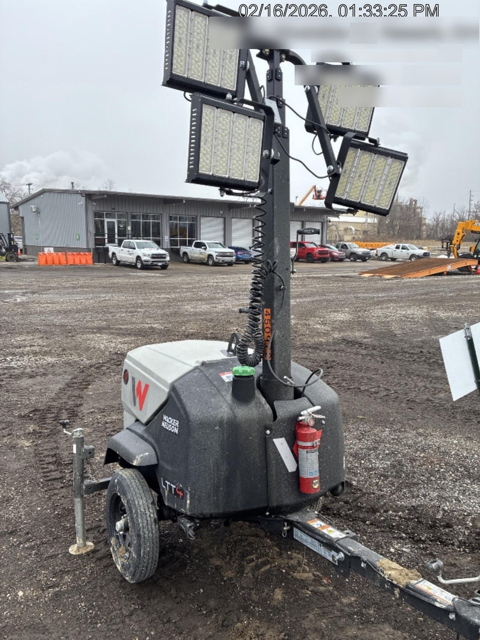 2024 Wacker Neuson LTT4 Diesel, Kohler KDW702, Deep Sea Controller, Auto Start, LED 320W, Bypass Outlet, T3