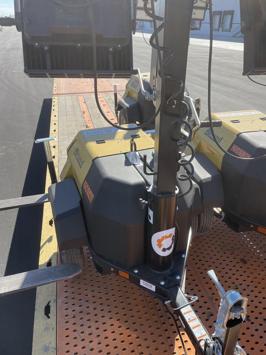 2022 Allmand NLV3GR (4) LED Light Fixture 350W, 23' Vertical Mast, 3kW Prime, Towable, ES Decals, T3