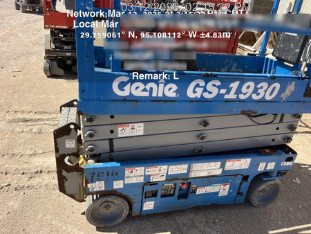 2017 Genie GS-1930 Genie GS-1930 Lift w/Fixed Rail and Chain Entry