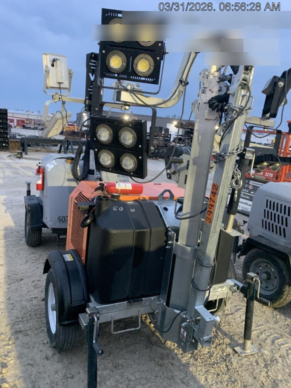 2024 Wanco WLTT-4MM4K Diesel, Deep Sea Controller, Shore Power Plug, Auto Start, (4) 350W LED Floodlights, 4kW Generator, 60 Gal Fuel Tank, 2" Ball, T3