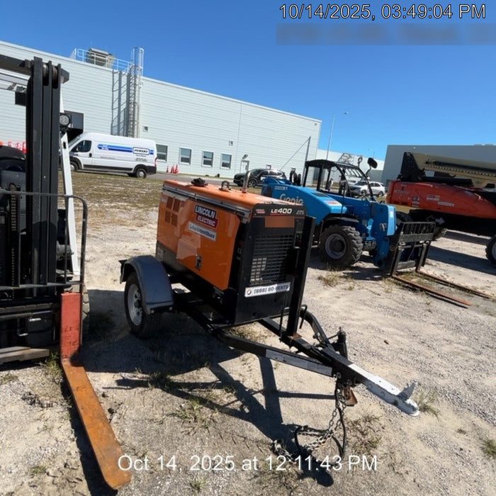 2022 Lincoln Electric LE400 Kubota V1505, Trlr, Cable Rack, Light Kit, ES Decals, T3