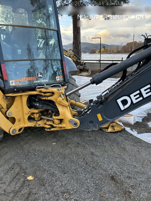 2020 John Deere 310LEP Cab/Heat/Air, 4WD, Standard Stick, Pilot Controls, 2 Way Hydraulics, TAG Manual QC