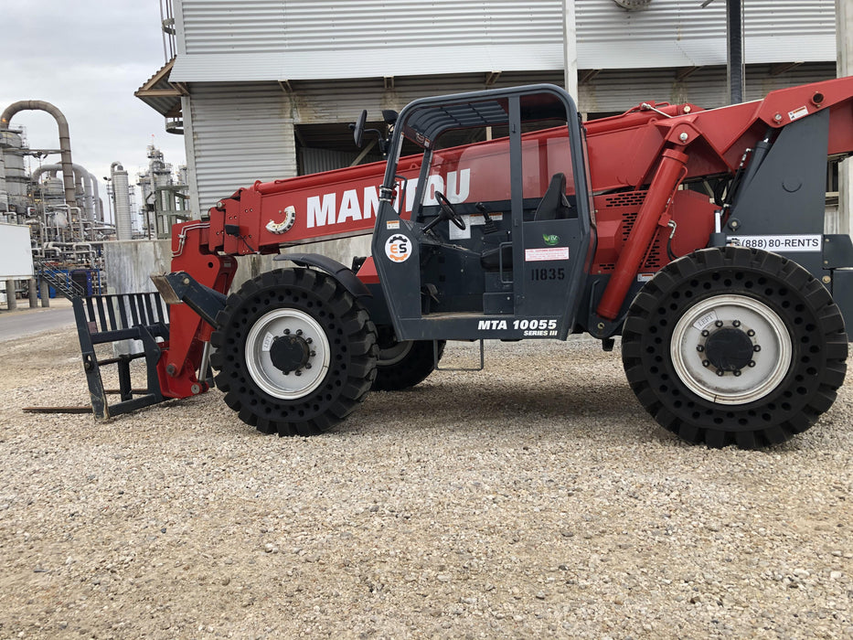 2018 Manitou MTA10055 Manitou MTA10055 - Canopy, Worklights, Beacon, 66" Carriage, 60" Forks, Solid Tires, Aux Hydraulics