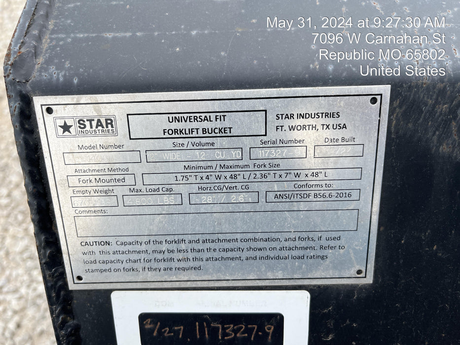 2023 STAR INDUSTRIES 1406B