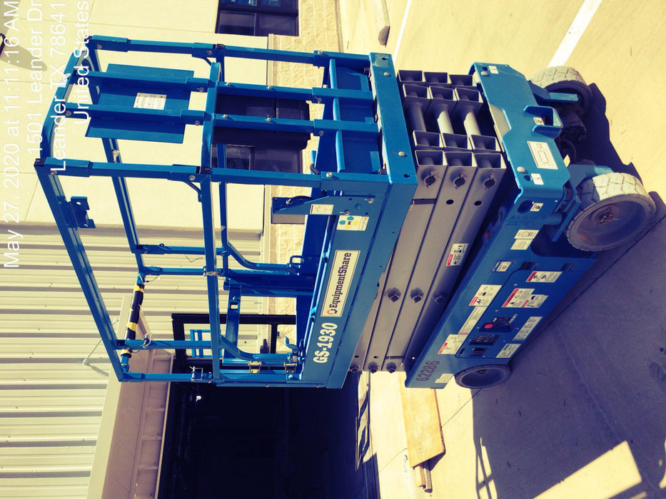 2020 Genie GS-1930 Solid Non Marking Tires, Beacon, Folding rails with half height swing gate