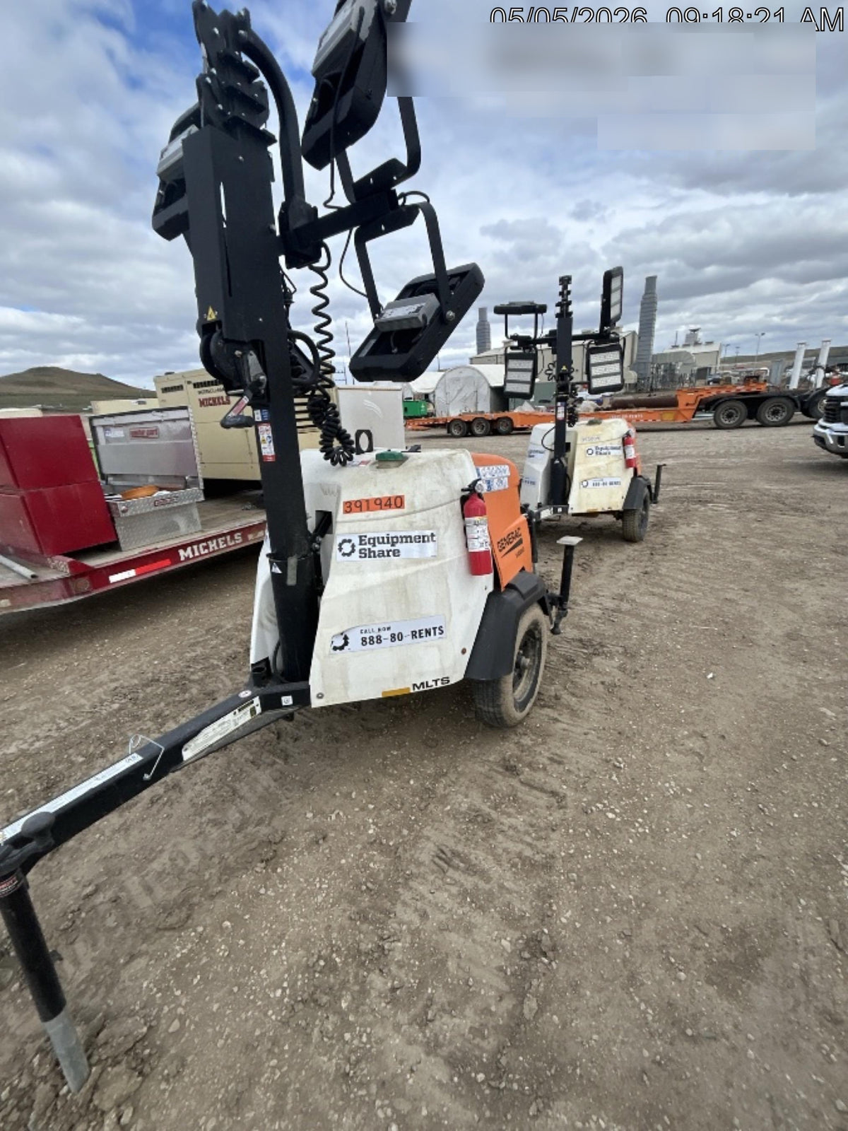 2024 Generac MLT2 Diesel, Flex Switch 120V Input, Powerzone Controller, 
(4) 320W LED Lights, 4kW Generator, 39.9 Gal Fuel Tank, 2" Ball, T3