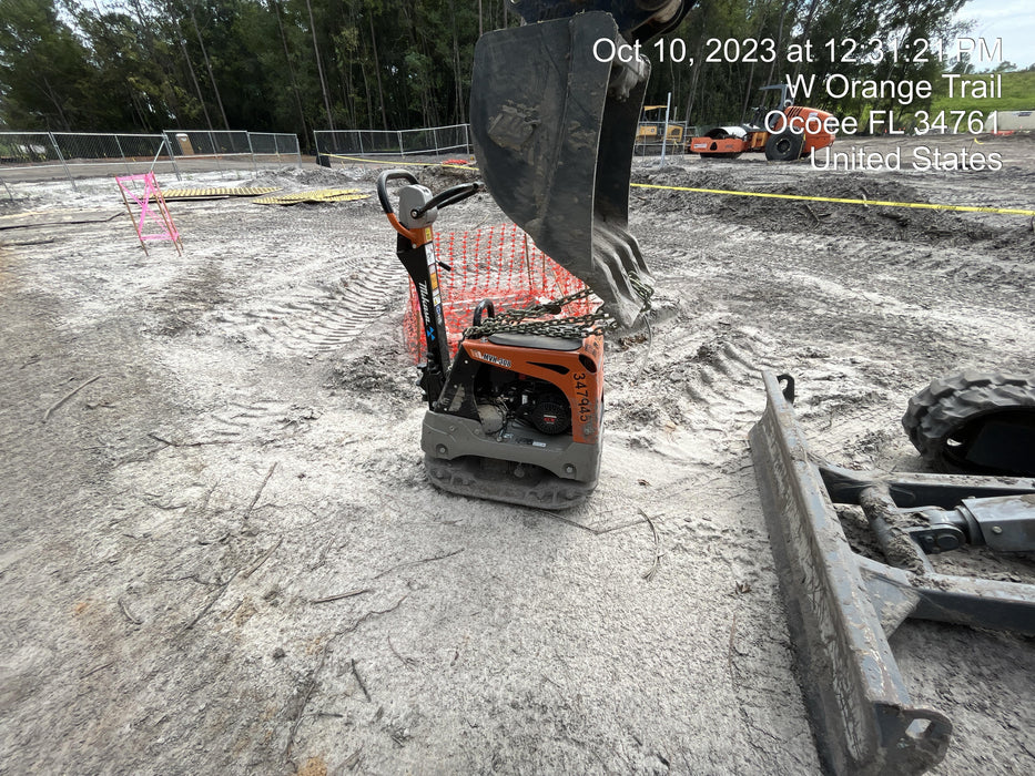 2023 Multiquip MV308GH Honda GX270, 18" Plate, Tachometer