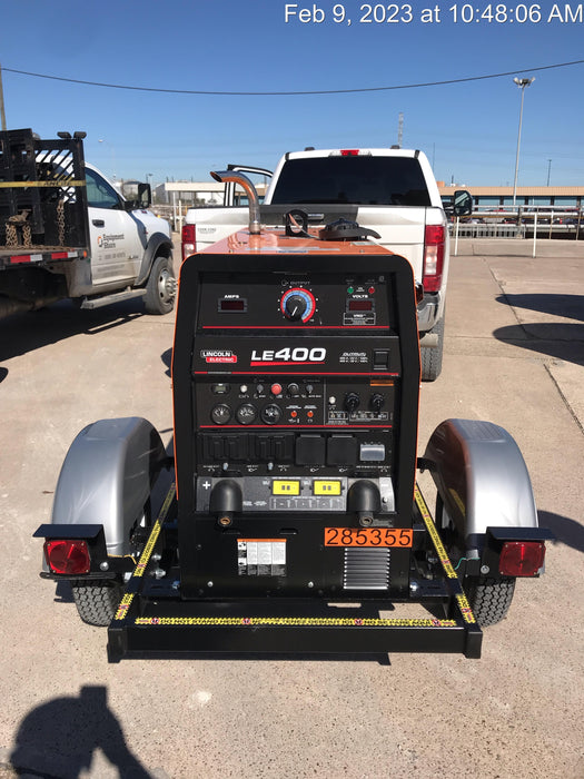 2022 Lincoln Electric LE400 Kubota V1505, Trlr, Cable Rack, Light Kit, ES Decals, T3