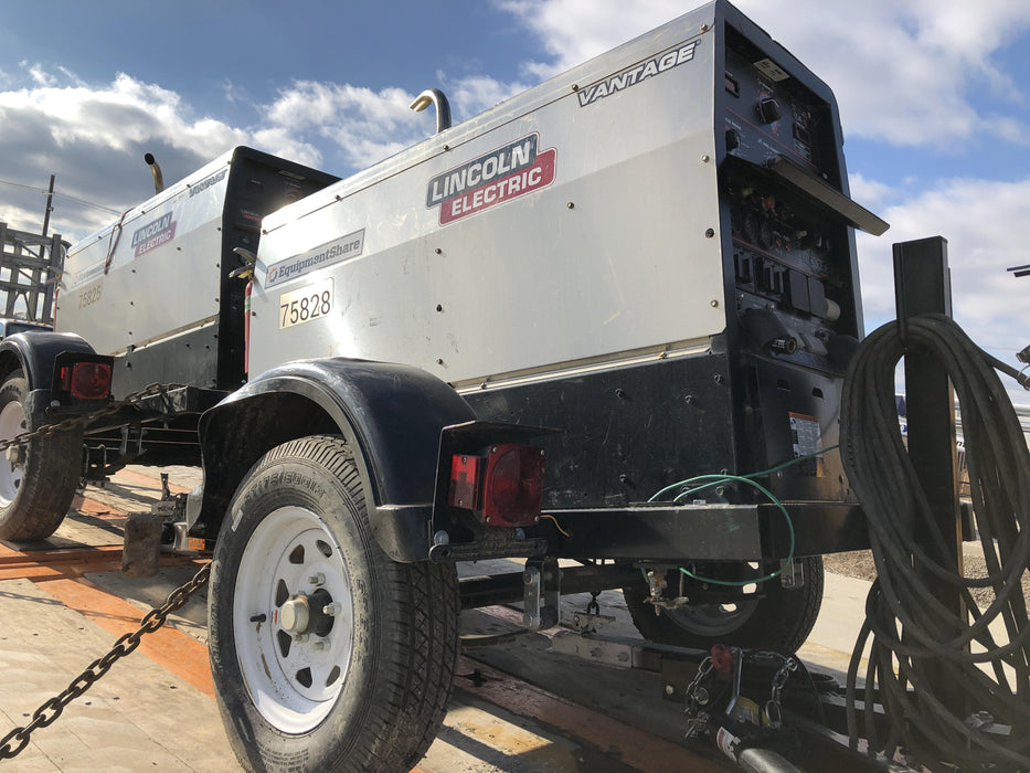2020 Lincoln Electric Vantage 322 Welder Ready-Pak 3, w/ GPS & Decals (includes trailer, cable rack, fender light kit)