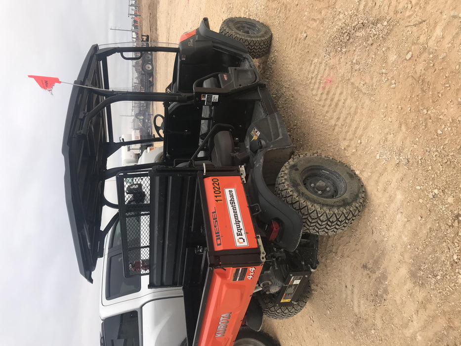 2020 Kubota RTV-X1140W-H Canopy, 4-Seater, Diesel, Windshield Acrylic Clear, Strobe Light, Backup Alarm