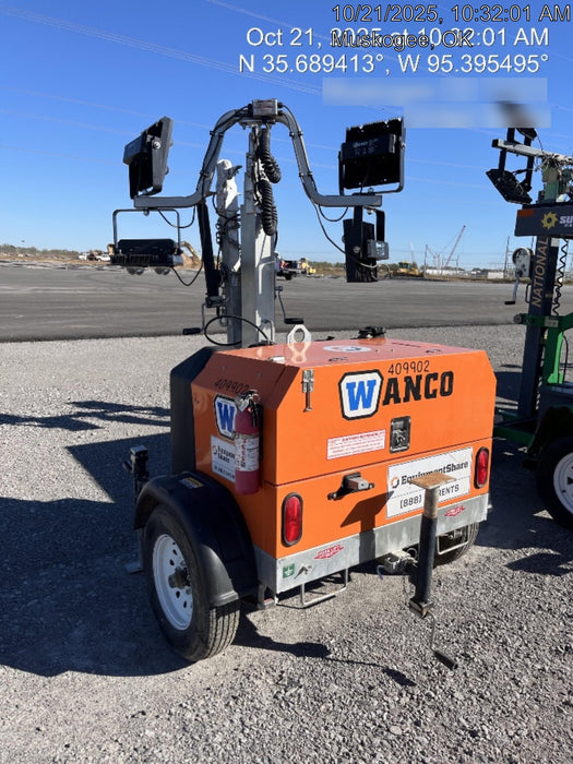 2024 Wanco WLTT-4MM4K Diesel, Deep Sea Controller, Shore Power Plug, Auto Start, (4) 350W LED Floodlights, 4kW Generator, 60 Gal Fuel Tank, 2" Ball, T3