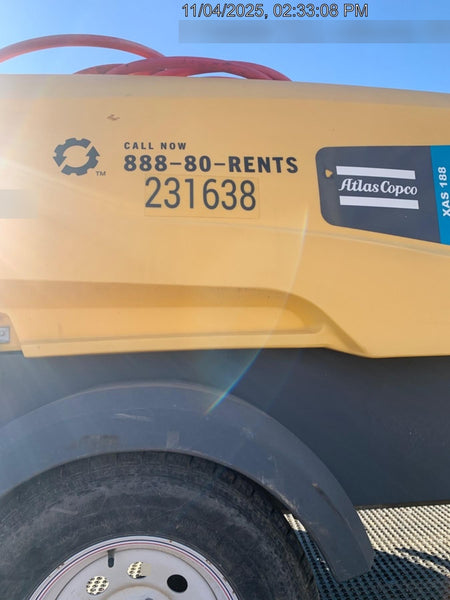 2022 ATLAS COPCO XAS188 CWK