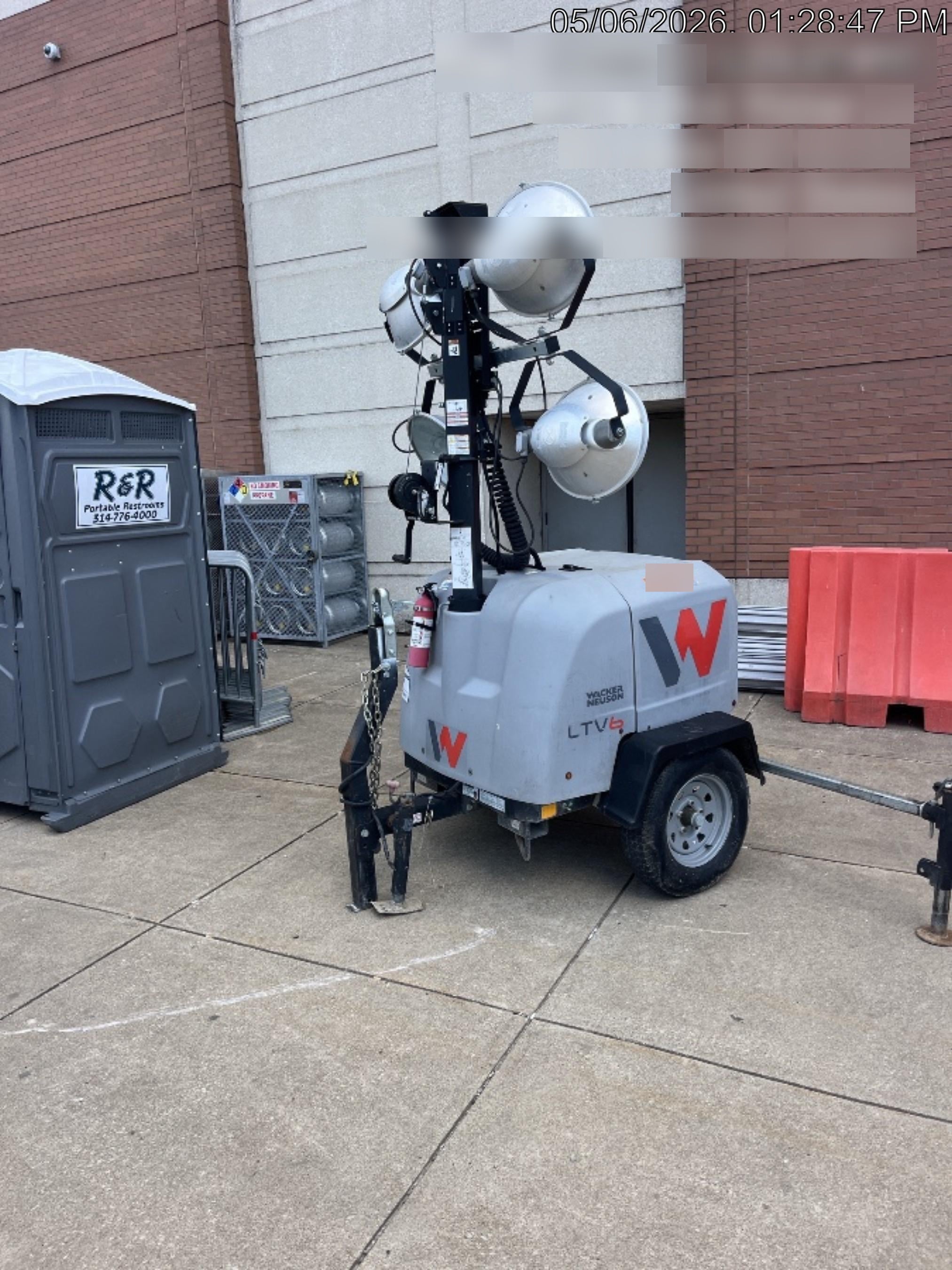 2019 Wacker Neuson LTV6L-MH Wacker Neuson LTV6L Mobile Light Tower w/Fuel Level Sensor Installed