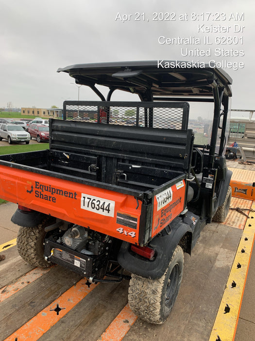 2022 Kubota RTV-X1140W-H Plastic Canopy, Windshield Acrylic Clear, LED Strobe Light, Wire Harness Kit, Back up Alarm