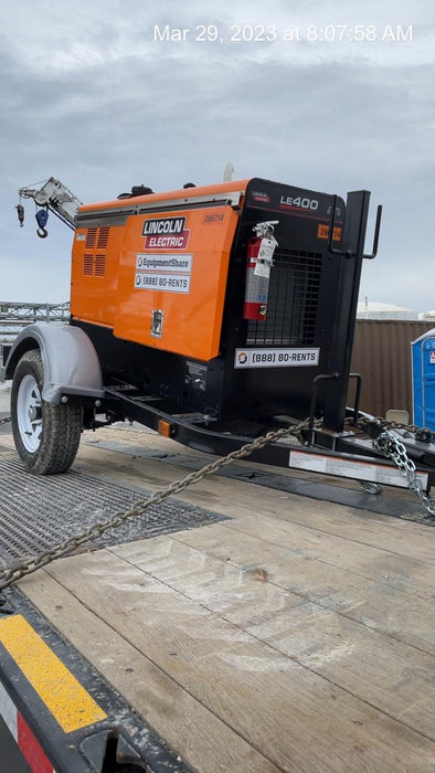 2022 Lincoln Electric LE400 Kubota V1505, Trlr, Cable Rack, Light Kit, ES Decals, T3