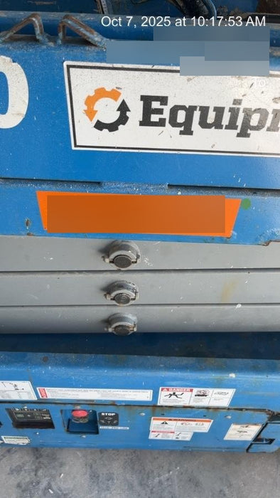 2019 Genie GS-1930 Fixed Rails with Chain Entry