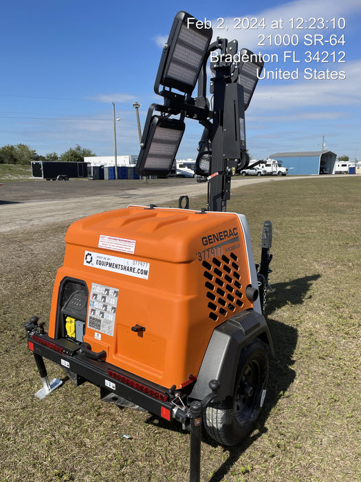 2023 Generac MLT2 Diesel, Flex Switch 120V Input, Powerzone Controller, 
(4) 320W LED Lights, 4kW Generator, 39.9 Gal Fuel Tank, 2" Ball, T3