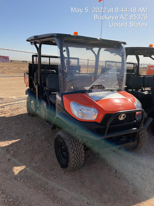 2021 Kubota RTV-X1140W-H Plastic Canopy, Windshield Acrylic Clear, LED Strobe Light, Wire Harness Kit, Back up Alarm