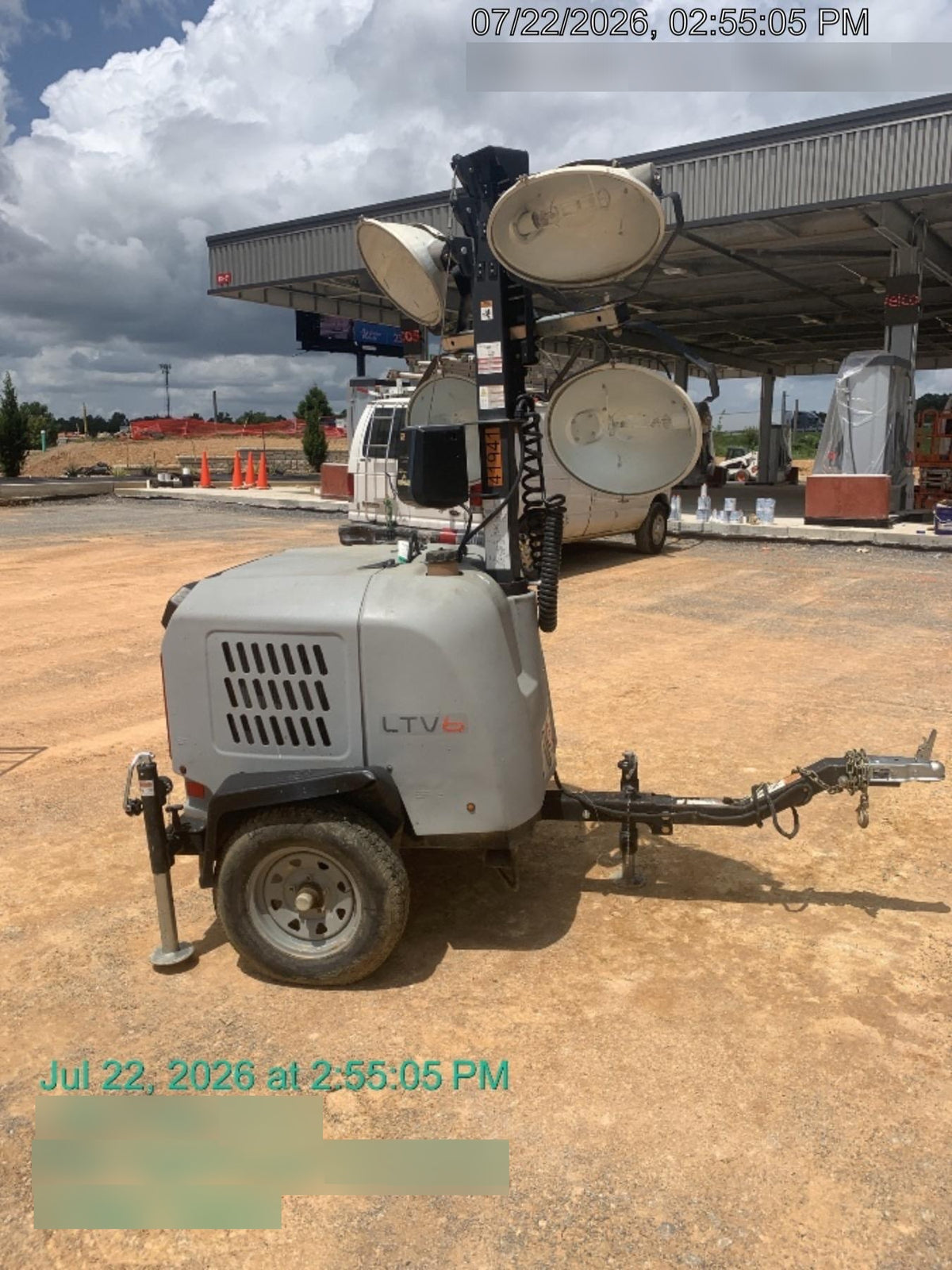 Wacker Neuson LTV6K-MH Power mast, 1100W MH, Fuel Sensors, Wiring Harness