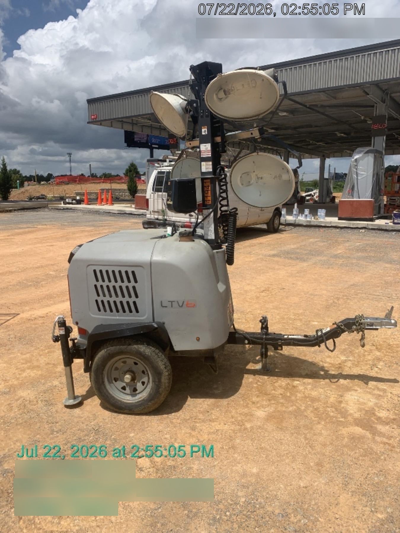 Wacker Neuson LTV6K-MH Power mast, 1100W MH, Fuel Sensors, Wiring Harness