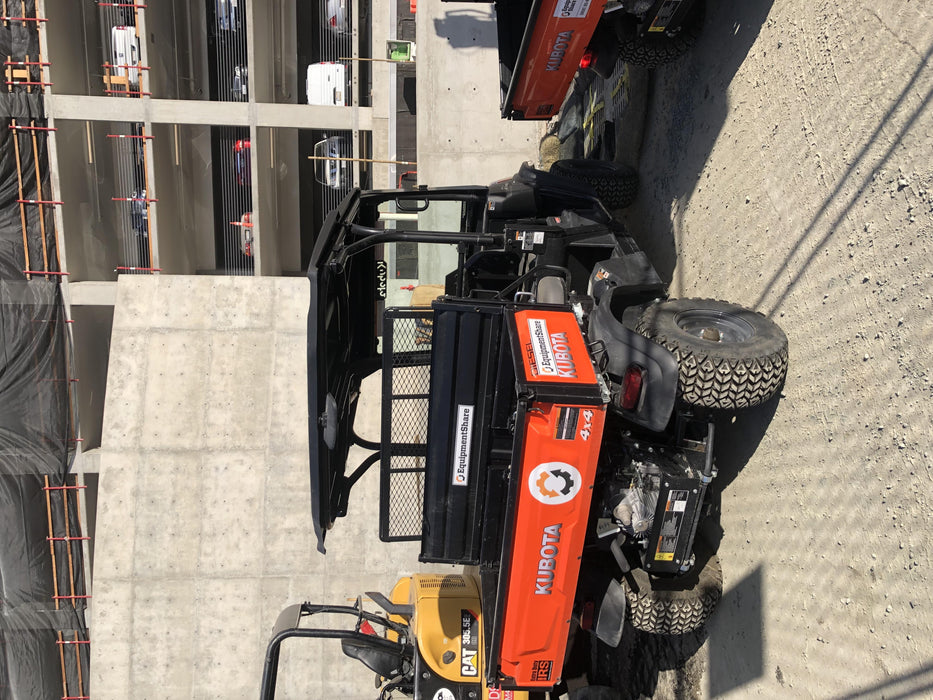 2019 Kubota RTV-X1140W-H 4wd Utility Cart, LED Strobe, Windshield Tempered Glass, Plastic Canopy, Wire Harness Kit, Backup Alarm