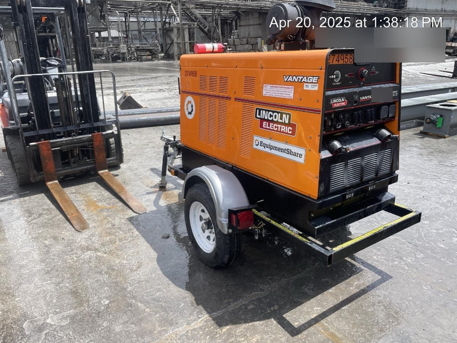 2022 Lincoln Electric Vantage 549X Crosslink Technology, Trailer Mounted, ES Decals, T3