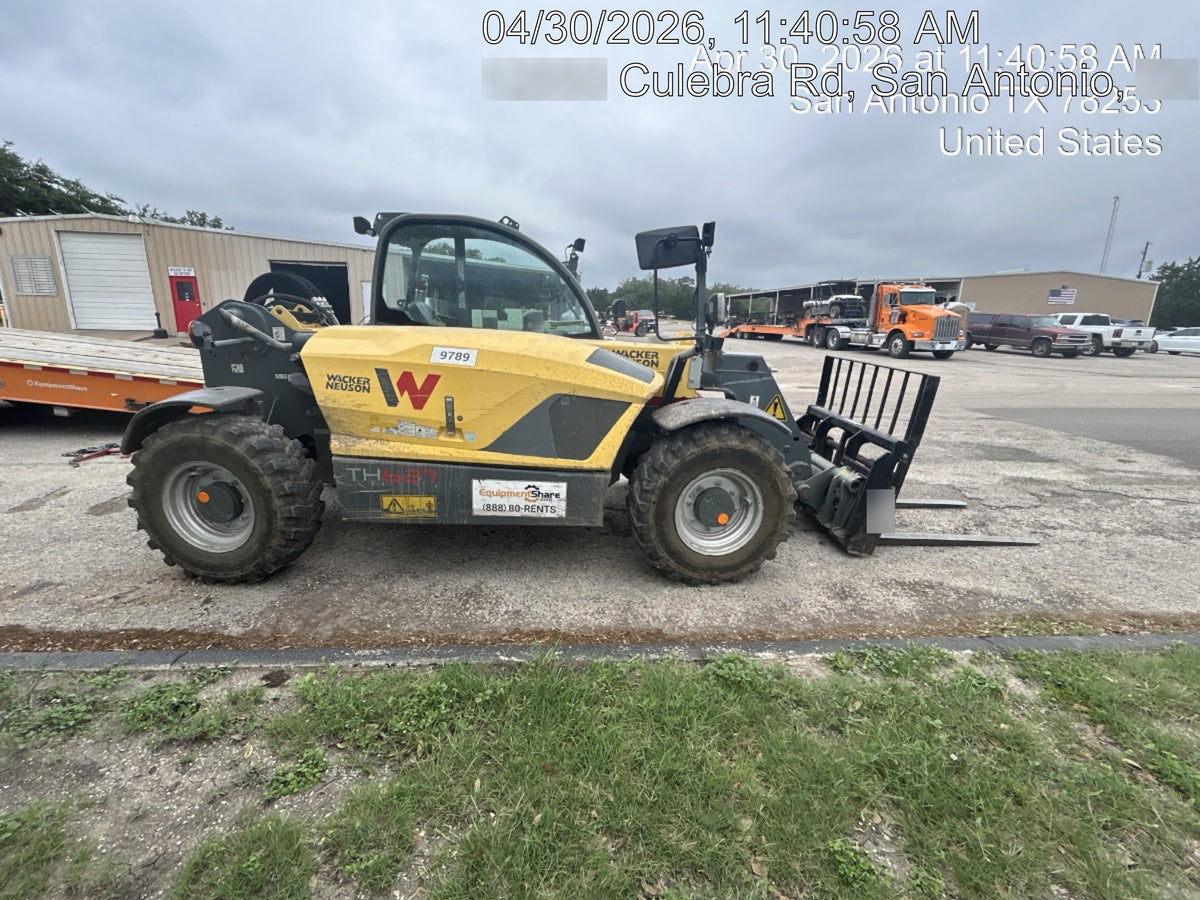 2018 Wacker Neuson TH627 Wacker Neuson TH627 Telehandler w/Canopy, Solid Tires, 48" Carriage and Forks