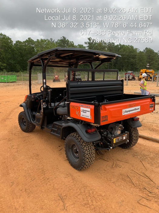 2021 Kubota RTV-X1140W-H Plastic Canopy, Windshield Acrylic Clear, LED Strobe Light, Wire Harness Kit, Back up Alarm