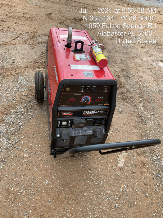 2021 Lincoln Electric Ranger 305 LPG K3430-1, Ranger 305 LPG, Undercarriage, Tank Holder & Strap, 10kw AC Gen, 25hp Kohler LPG Eng