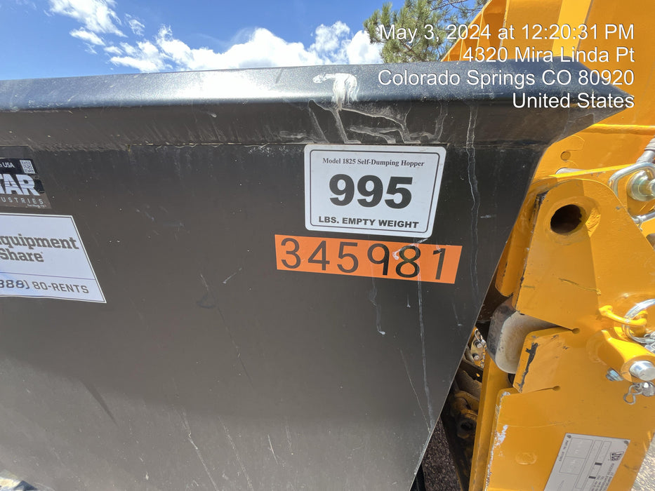 2023 STAR INDUSTRIES M-1820 - Self-Dump Hopper