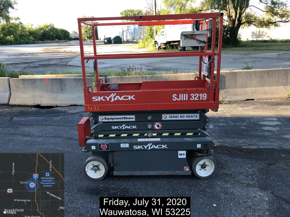 2016 Skyjack SJIII-3219 Standard Rental Specs