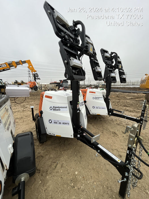 2023 Generac MLT2 Diesel, Flex Switch 120V Input, Powerzone Controller, 
(4) 320W LED Lights, 4kW Generator, 39.9 Gal Fuel Tank, 2" Ball, T3