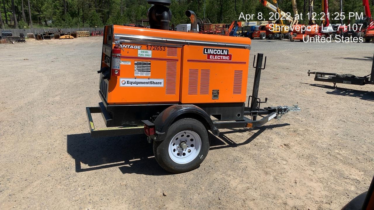 2021 Lincoln Electric Vantage 549X Ready Pak 3, ORANGE (includes trailer, cable rack, fender light kit)