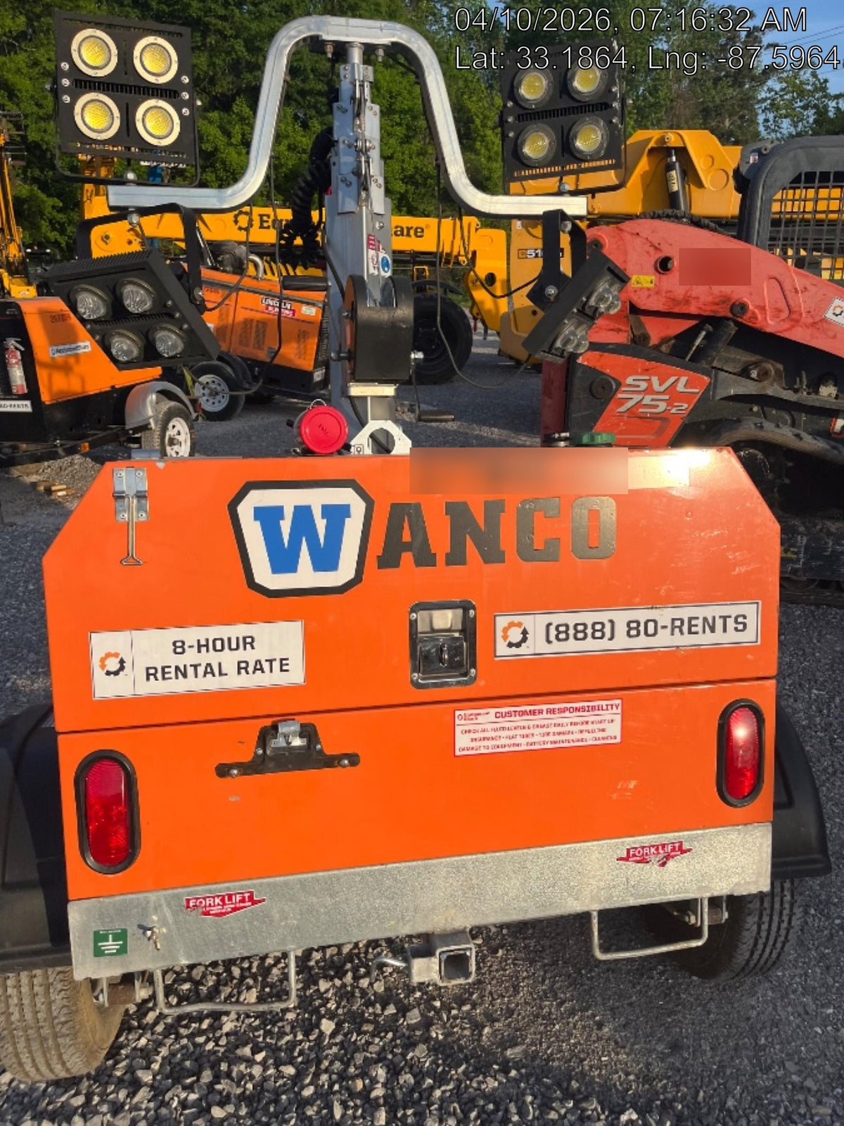 2023 Wanco WLTT-4MM4K Diesel, Deep Sea Controller, Shore Power Plug, Auto Start, (4) 350W LED Floodlights, 4kW Generator, 60 Gal Fuel Tank, 2" Ball, T3