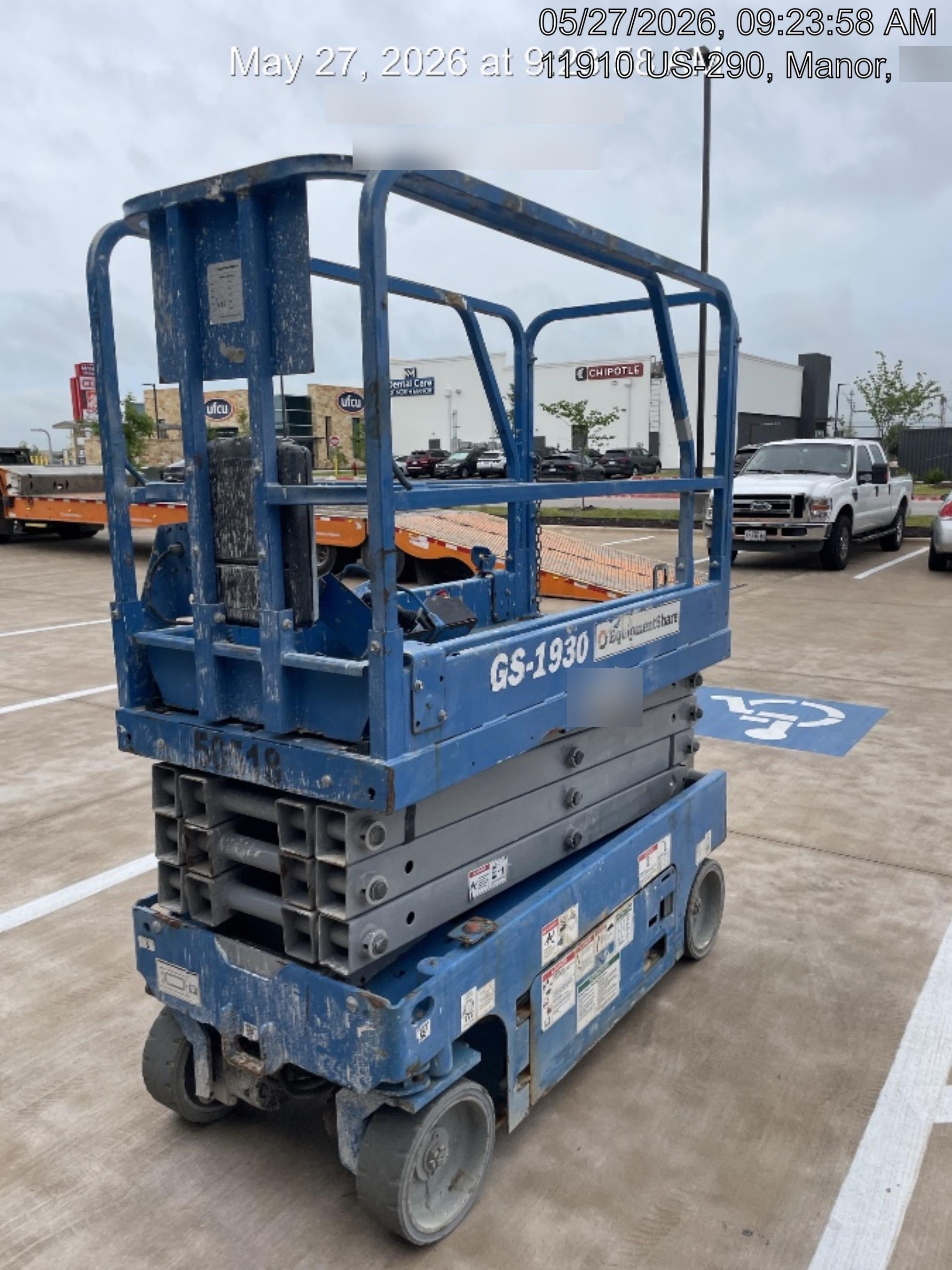2019 Genie GS-1930 Fixed Rails with Chain Entry