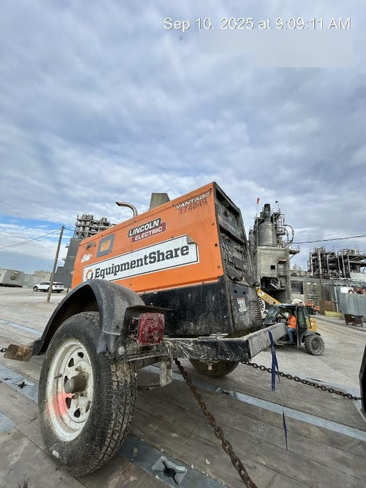 2021 Lincoln Electric Vantage 322 Vantage 322 Ready Pak 3 w/ Decals, ORANGE (includes trailer, cable rack, fender light kit) NO Telematics