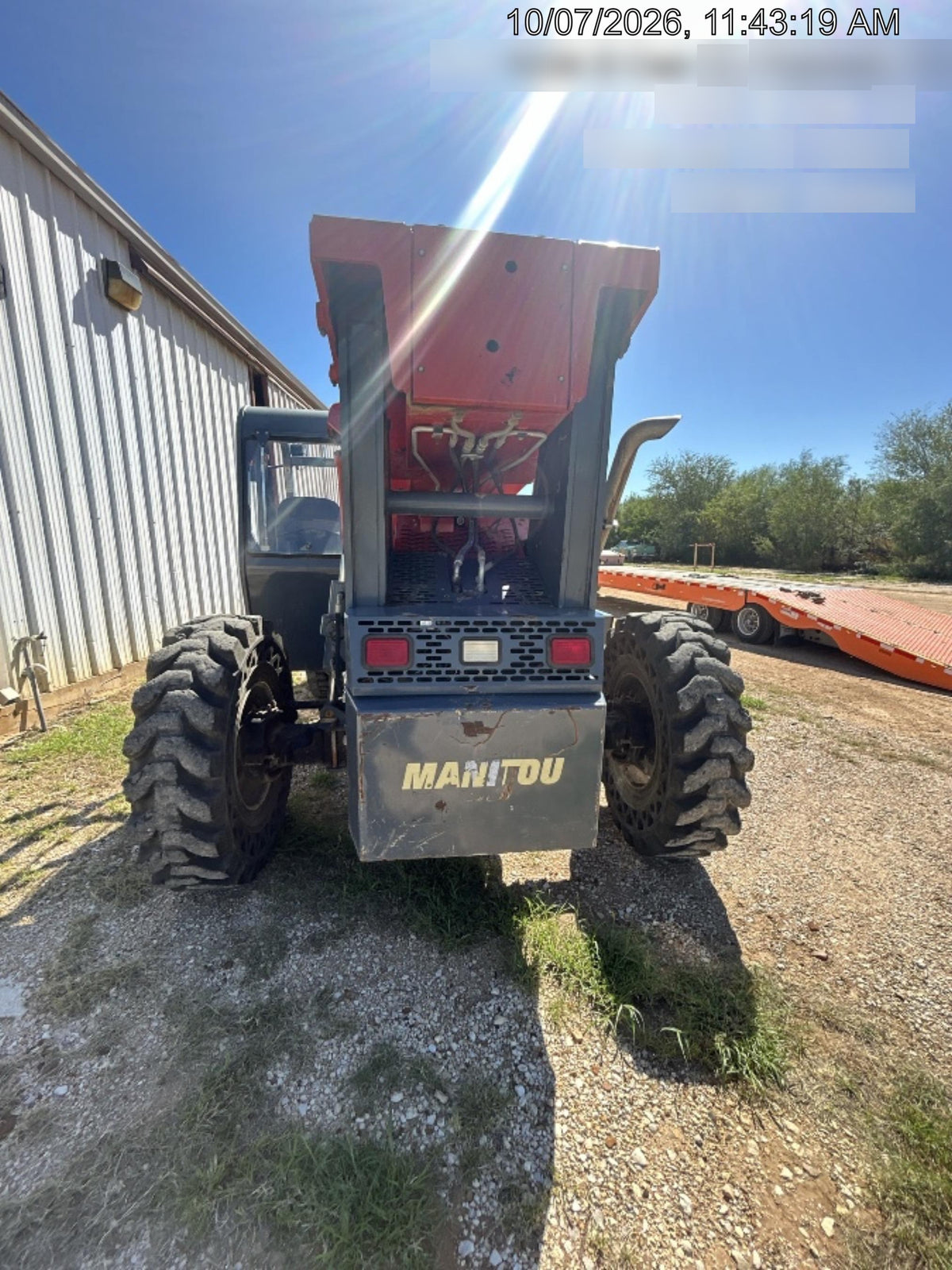 2017 Manitou 12042 Manitou MTA 12042, Solid Tires, 66" Carriage, Open ROPS, Flashing Beacon and Work Light Package