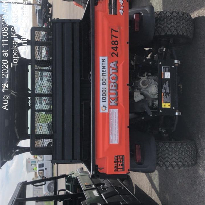 Kubota RTV-X1140W-H Kubota RTVX1140WH 4wd Utility Cart, LED Strobe, Windshield Tempered Glass, Pastic Canopy, Wire Harness Kit, Backup Alarm