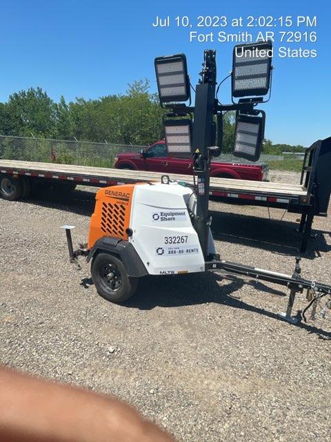 2023 Generac MLT2 Diesel, Flex Switch 120V Input, Powerzone Controller, (4) 320W LED Lights, 4kW Generator, 39.9 Gal Fuel Tank, 2" Ball, T3