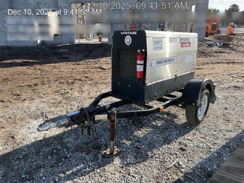 2018 Lincoln Electric Vantage 322 Lincoln Vantage 322 Welder Ready Pak 3 - Vantage 322, Trailer, Fender and light kit, Cable rack
