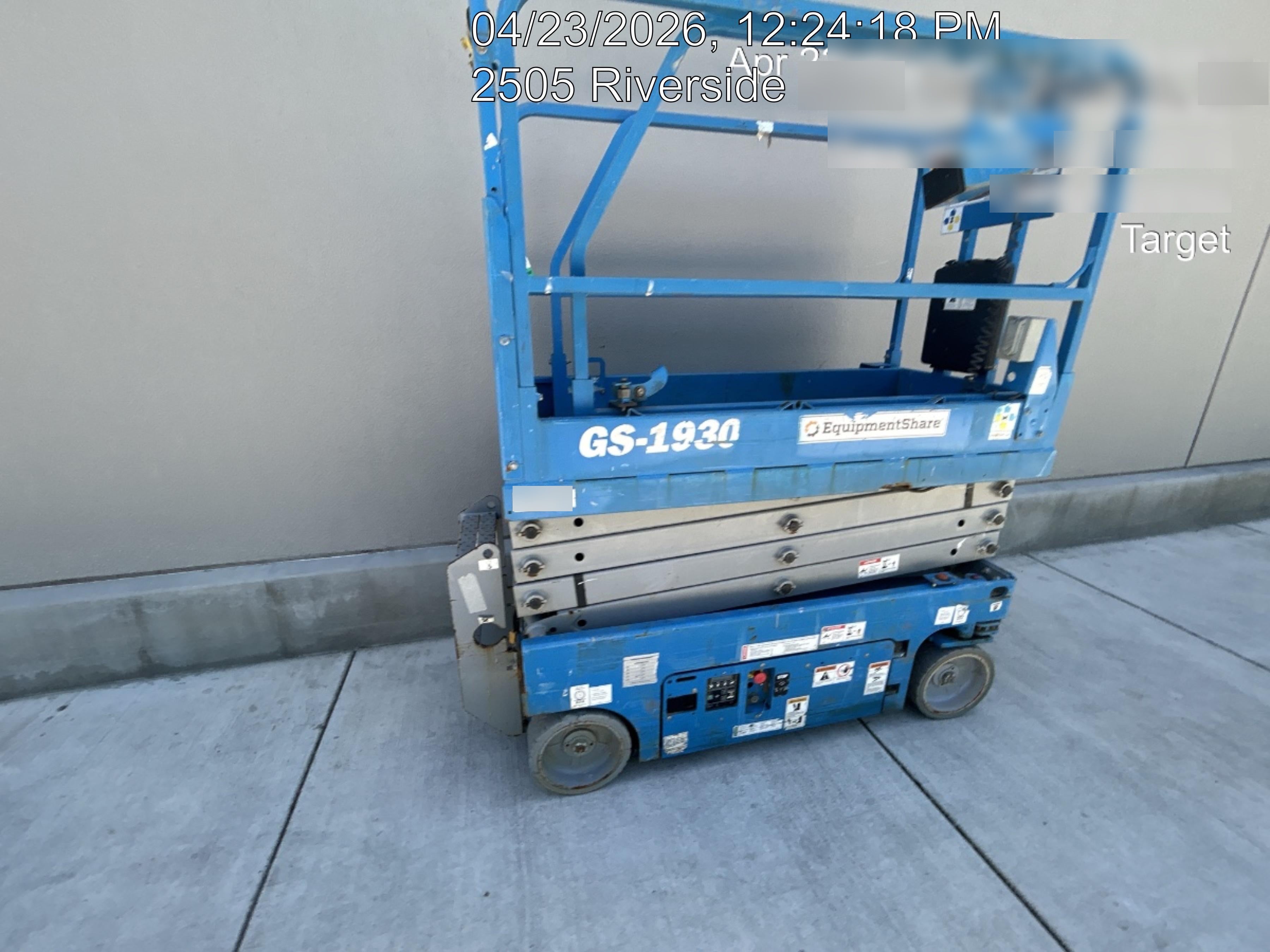 2019 Genie GS-1930 Half Height Swing Gate, 800W Inverter