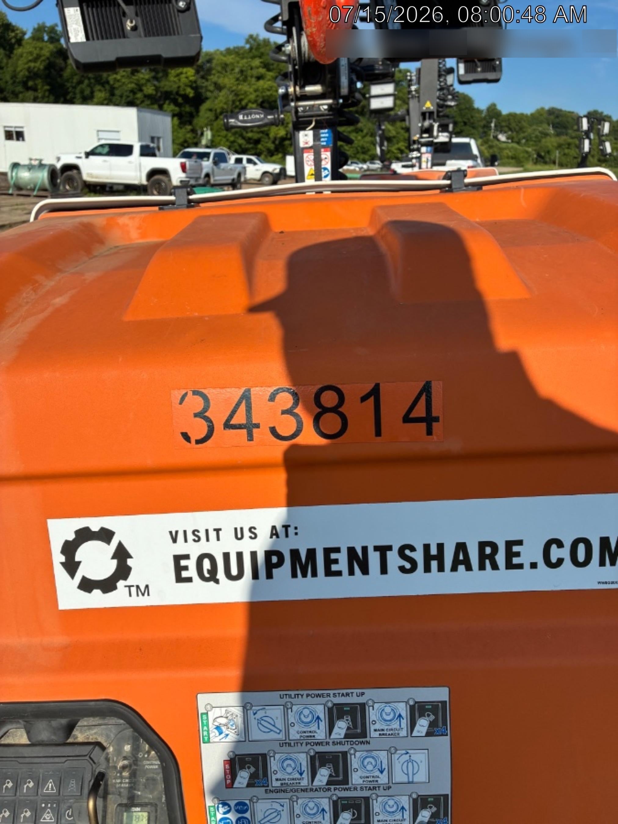 2023 Generac MLT2 Diesel, Flex Switch 120V Input, Powerzone Controller, (4) 320W LED Lights, 4kW Generator, 39.9 Gal Fuel Tank, 2" Ball, T3