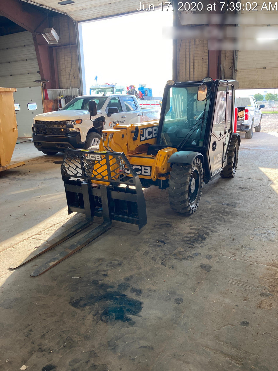 2020 JCB 505-20TC Cab/Heat/Air, Solid Tires, Work Lights, Beacon, Aux Hydraulics, Back up Alarm, ES Decals