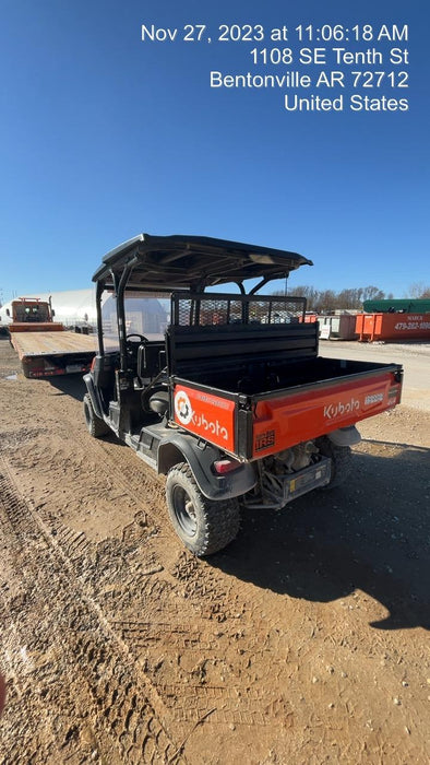 2021 Kubota RTV-X1140W-H Plastic Canopy, Windshield Acrylic Clear, LED Strobe Light, Wire Harness Kit, Back up Alarm