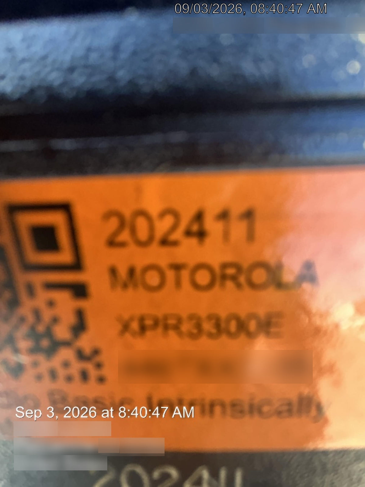 2022 MOTOROLA XPR3300E