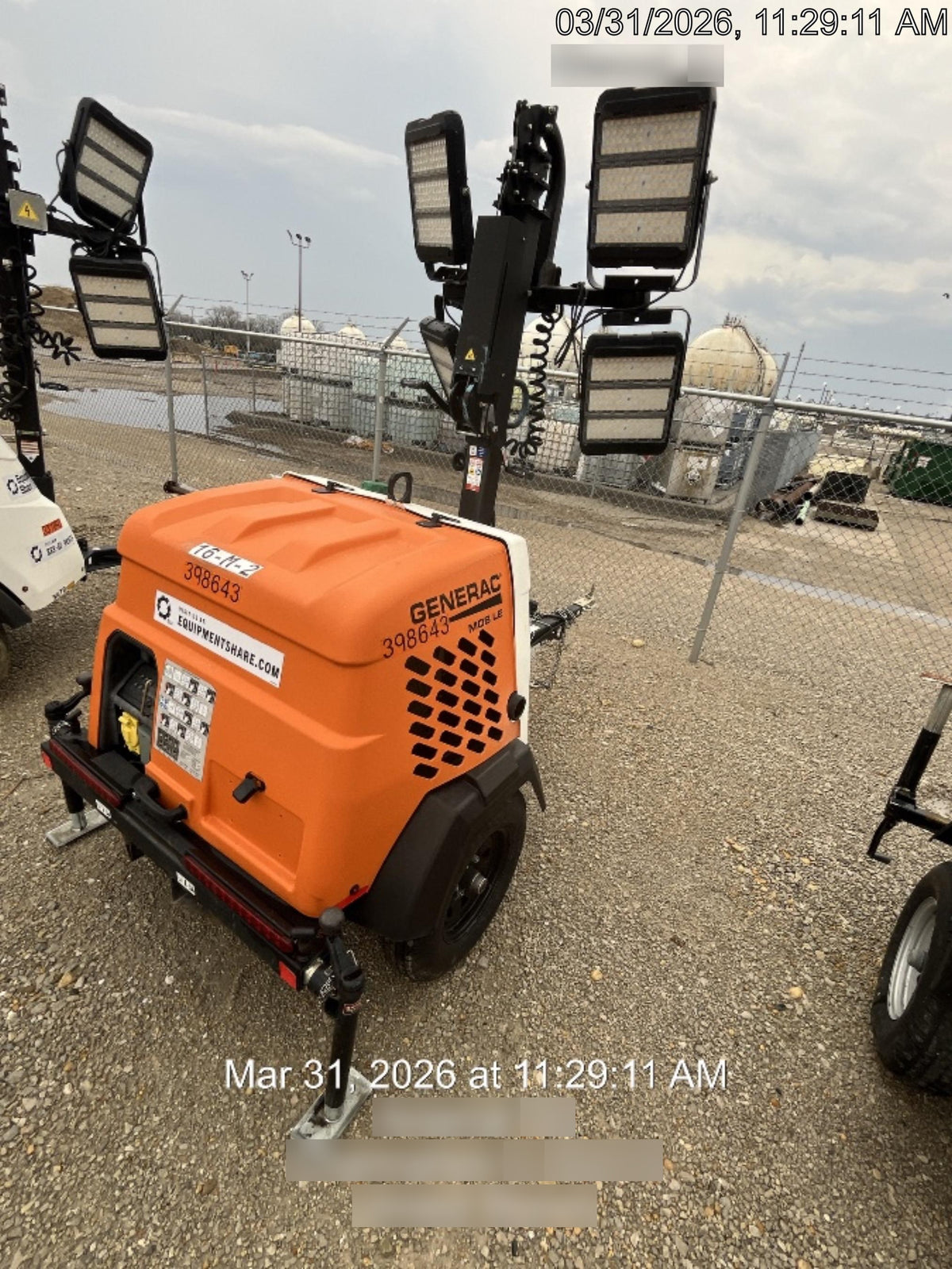 2024 Generac MLT2 Diesel, Flex Switch 120V Input, Powerzone Controller, 
(4) 320W LED Lights, 4kW Generator, 39.9 Gal Fuel Tank, 2" Ball, T3