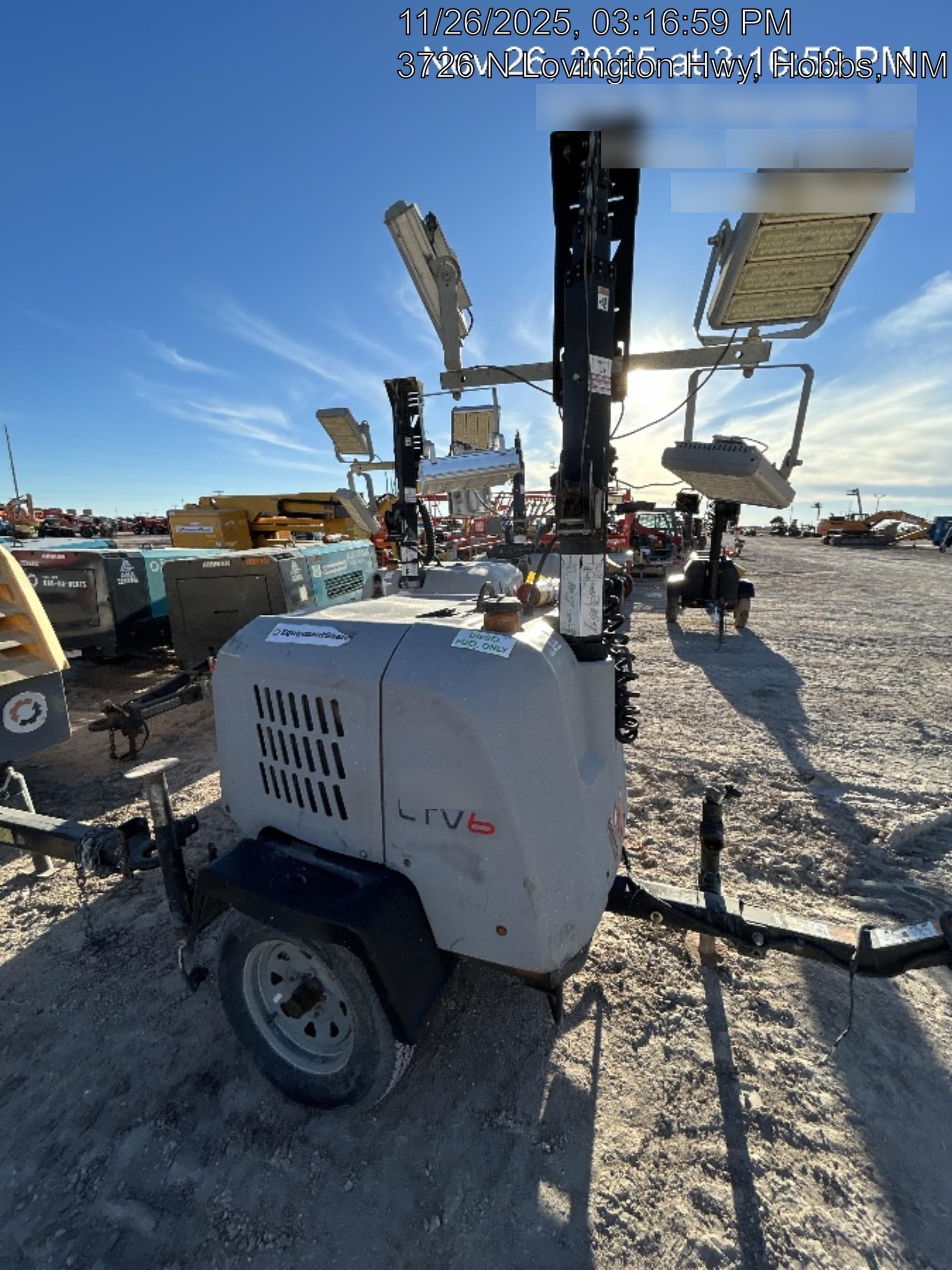 2019 Wacker Neuson LTV6K-LED Standard LED Towable Light Tower w/None