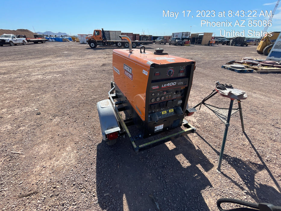 2022 Lincoln Electric LE400 Kubota V1505, Trlr, Cable Rack, Light Kit, ES Decals, T3