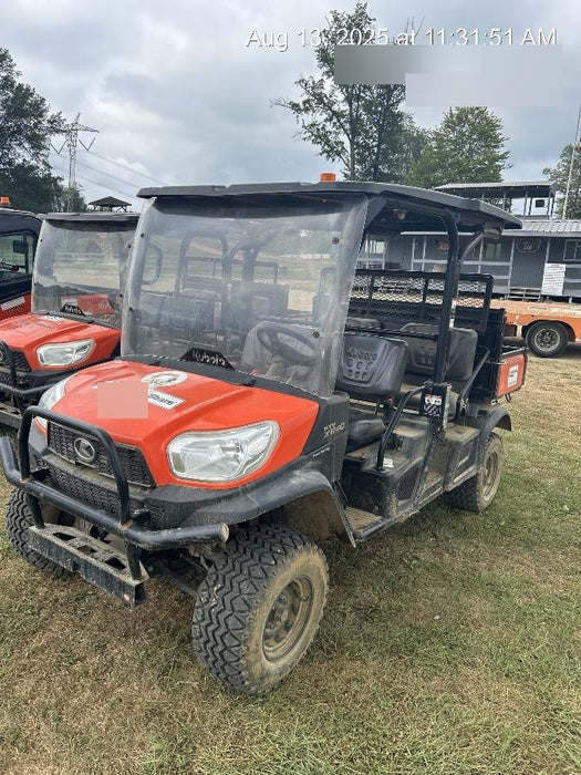 2022 Kubota RTV-X1140W-H Plastic Canopy, Windshield Acrylic Clear, LED Strobe Light, Wire Harness Kit, Back up Alarm