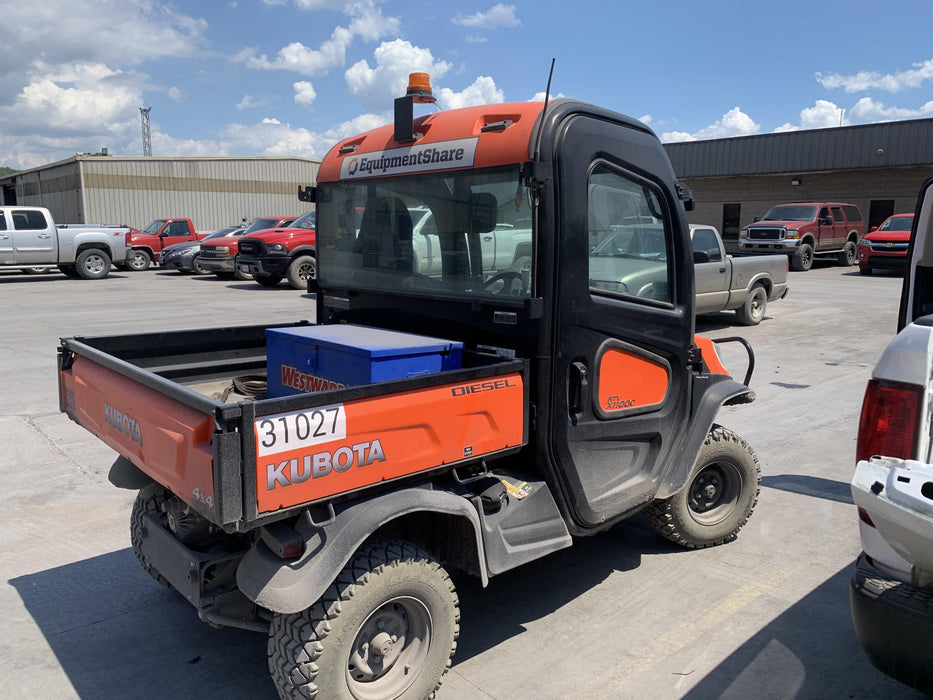 2019 Kubota RTV-X1140 4wd Utility Cart, LED Strobe, Windshield Tempered Glass, Plastic Canopy, Wire Harness Kit, Backup Alarm